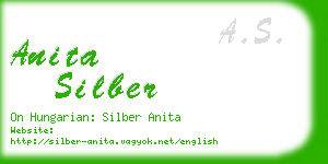 anita silber business card